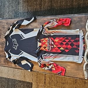 Youth Fox and Fly Racing riding shirts